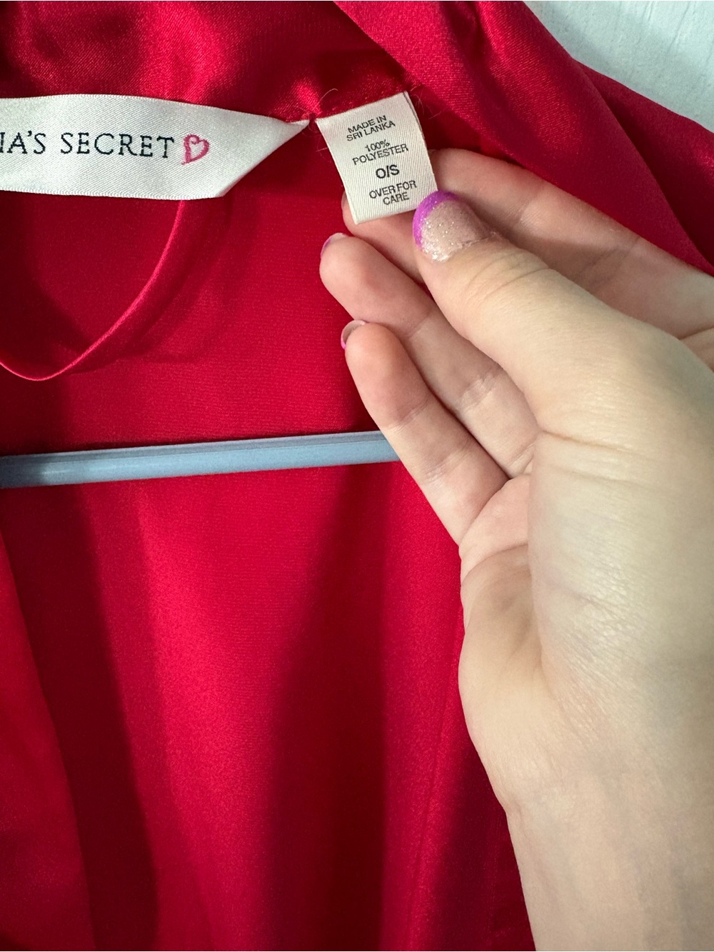 Victoria’s Secret 1990s vintage Silk Red Satin Wrap Robe - Picture 4 of 4